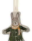Snow Angel Bunny Ornament
